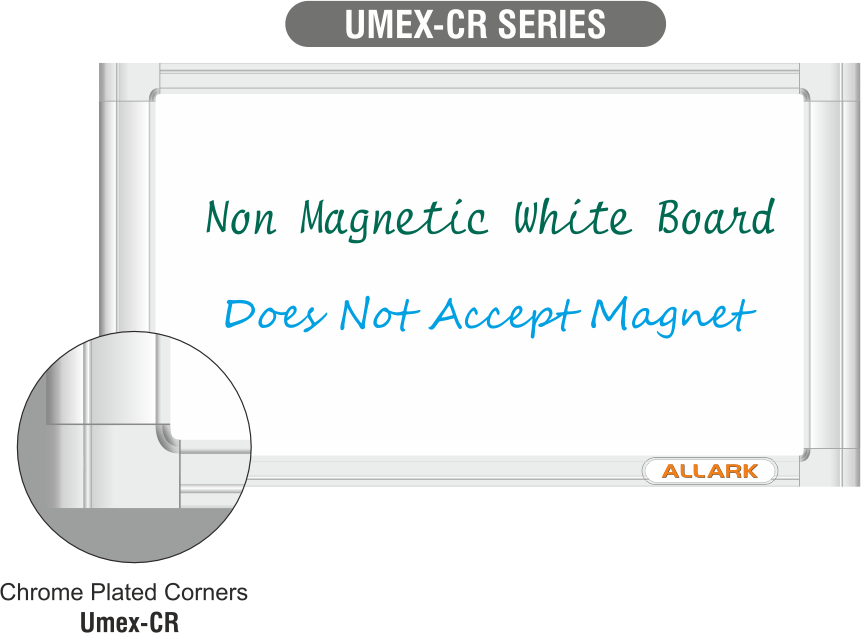 Non-magnetic white marker board detail 3